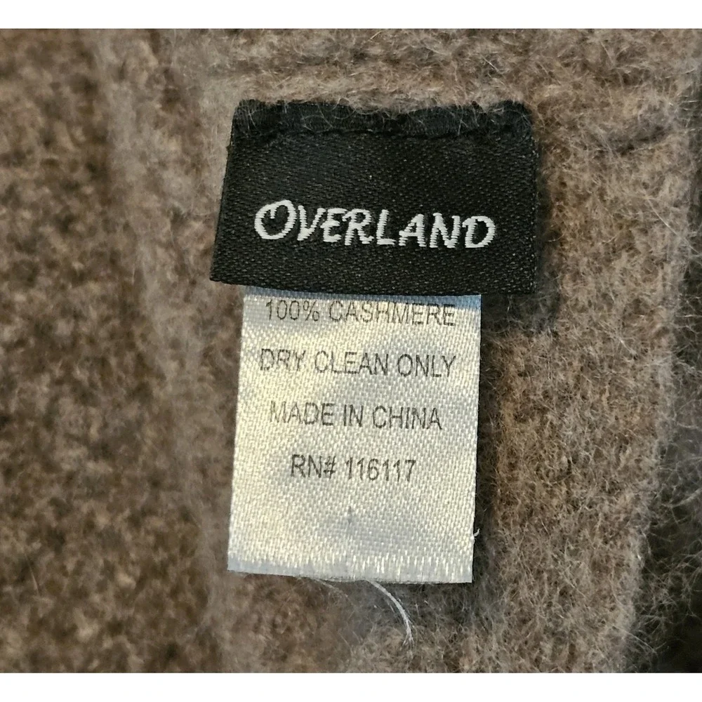 Overland Cashmere Infinity Scarf Texured Taupe